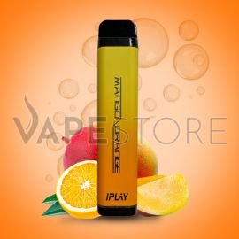 IPLAY 3 IN 1 2000 PUFFS MANGO ORANGE DISPOSABLE POD VAPE