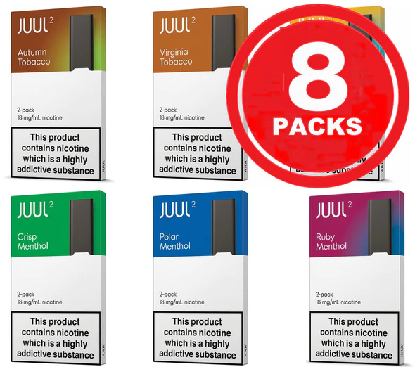 JUUL 2 Pods x 8 PACKS