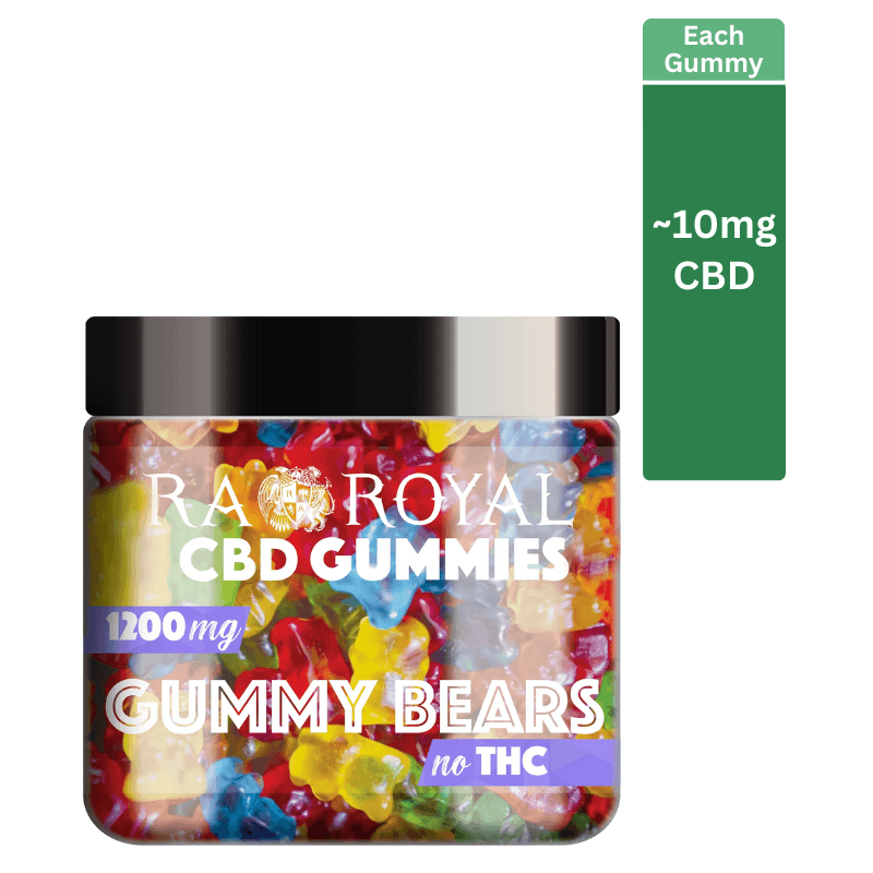 RA Royal Blend CBD Gummy Bears (~10mg/gummy)