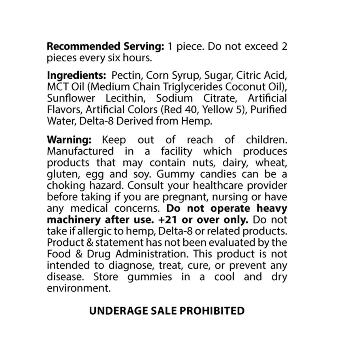 Delta 8 Infused THC Gummies 1500mg (50mg) | Sativa or Indica - Image 8