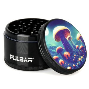 Pulsar Artist Series Metal Grinder – Planet Fungi / 4pc / 2.5″