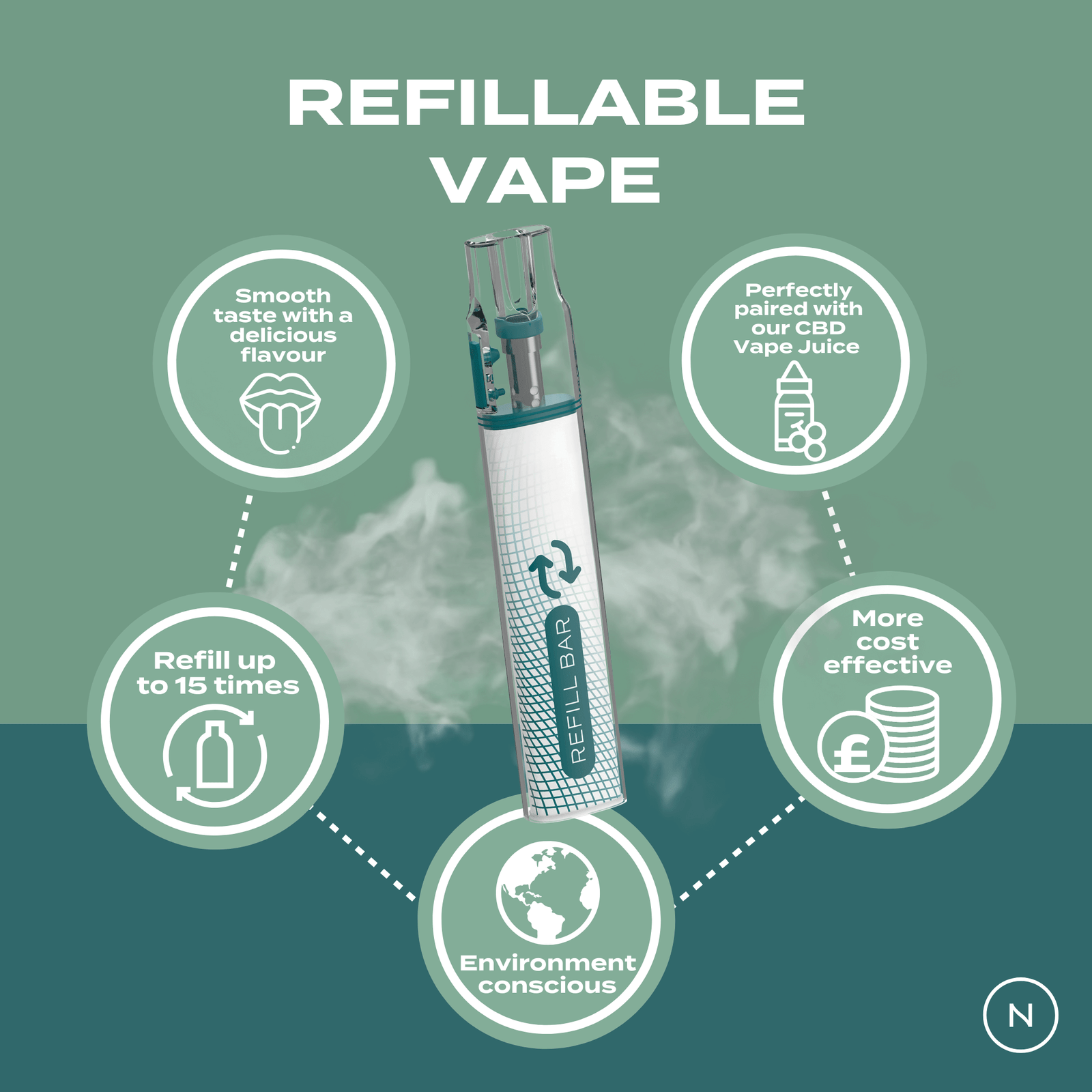 Refillable disposable vape - Image 2